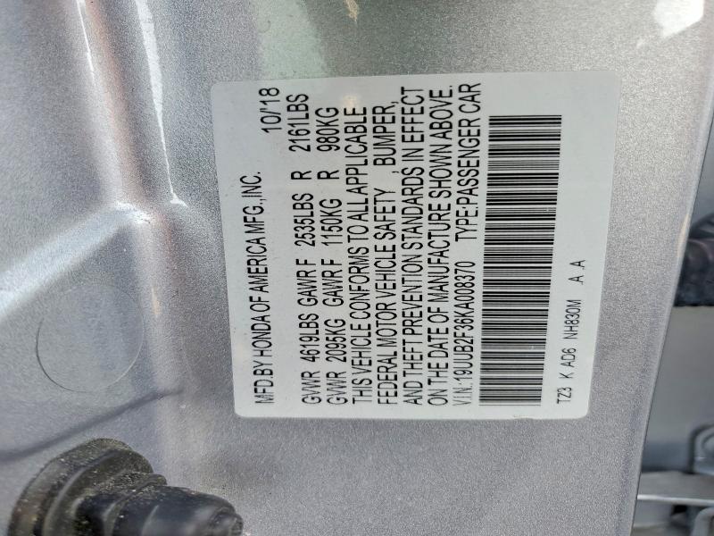 Aukcja sprzedaży 2019 Acura Tlx, vin: 19UUB2F36KA008370, numer aukcji: 51161226