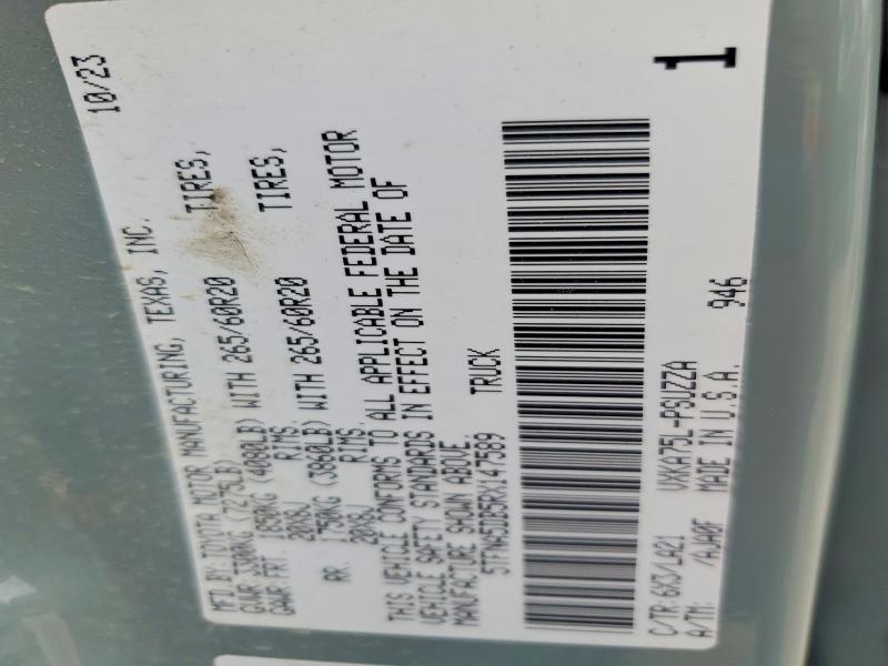51310696 :رقم المزاد ، 5TFNA5DB5RX147589 vin ، 2024 Toyota Tundra مزاد بيع