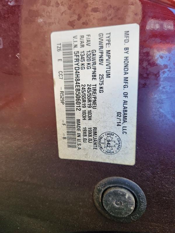 2014 Acura Mdx მანქანა იყიდება აუქციონზე, vin: 5FRYD4H84EB506012, აუქციონის ნომერი: 79821735