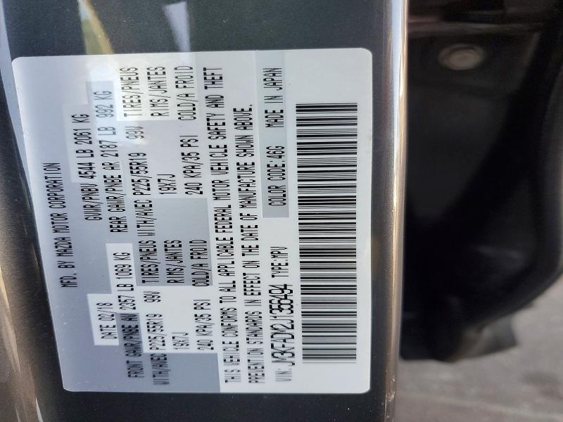 Продажа на аукционе авто 2018 Mazda Cx-5, vin: JM3KFADM2J1356494, номер лота: 49865576