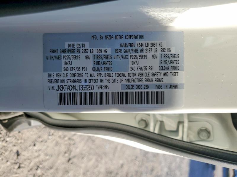 Aukcja sprzedaży 2018 Mazda Cx-5, vin: JM3KFACM4J1358250, numer aukcji: 49047496