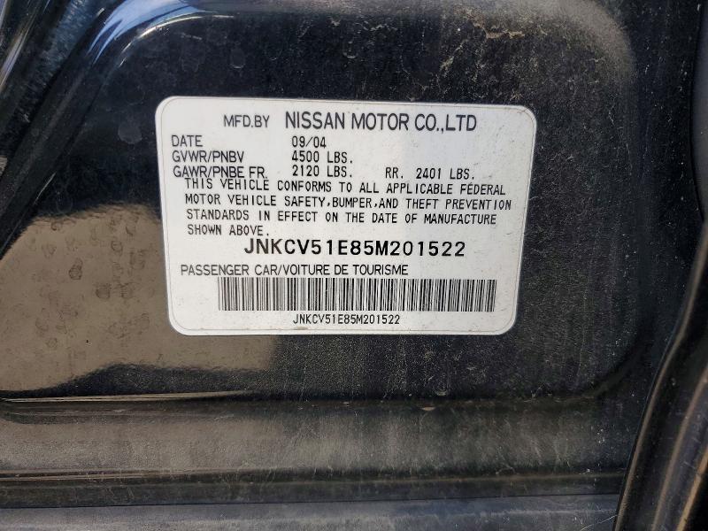Продажа на аукционе авто 2005 Infiniti G35, vin: JNKCV51E85M201522, номер лота: 51686406