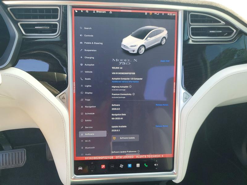 Aukcja sprzedaży 2016 Tesla Model X, vin: 5YJXCBE29GF021128, numer aukcji: 50583656
