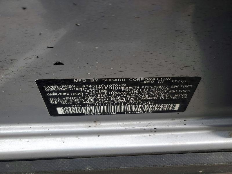 Продажа на аукционе авто 2020 Subaru Crosstrek, vin: JF2GTAEC1L8232984, номер лота: 48341056