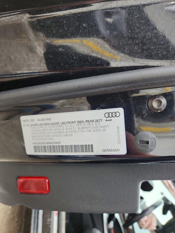 Продажа на аукционе авто 2019 Audi A6, vin: WAUM2AF24KN076429, номер лота: 48607586