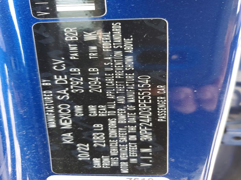 Продаж на аукціоні авто 2023 Kia Forte, vin: 3KPF24AD3PE551540, номер лоту: 49449536