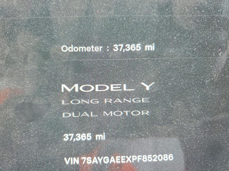 Продажа на аукционе авто 2023 Tesla Model Y, vin: 7SAYGAEEXPF852086, номер лота: 48297396