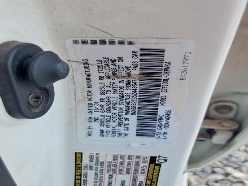 Aukcja sprzedaży 2005 Toyota Corolla, vin: 1NXBR32E65Z443547, numer aukcji: 41972966