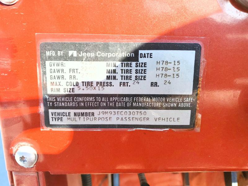 Aukcja sprzedaży 1979 Jeep Cj, vin: J9M93EC030750, numer aukcji: 50486626