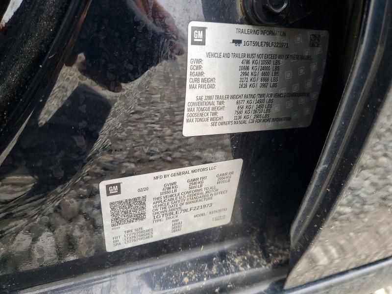 Продаж на аукціоні авто 2020 Gmc Sierra, vin: 1GT59LE79LF221973, номер лоту: 48418876