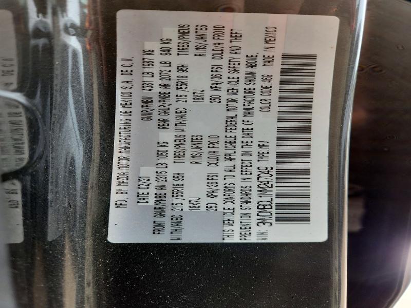 51633476 :رقم المزاد ، 3MVDMBCL1MM247049 vin ، 2021 Mazda Cx-30 مزاد بيع