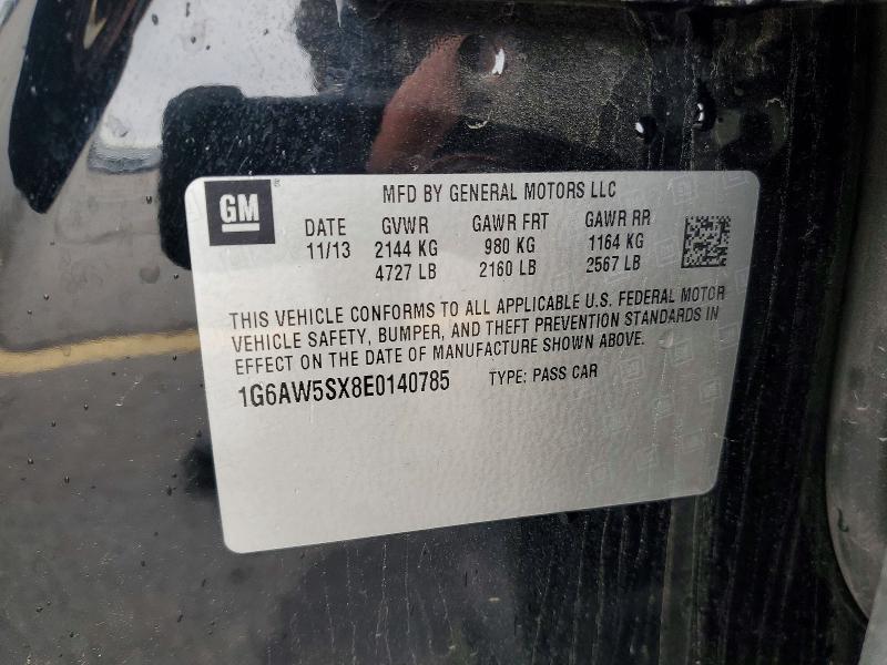 2014 Cadillac Cts მანქანა იყიდება აუქციონზე, vin: 1G6AW5SX8E0140785, აუქციონის ნომერი: 49608406