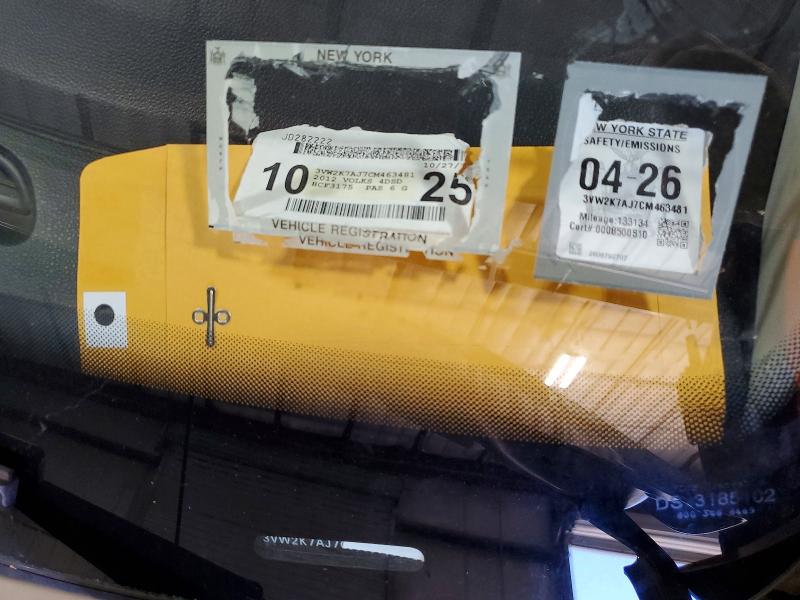 Продажа на аукционе авто 2012 Volkswagen Jetta, vin: 3VW2K7AJ7CM463481, номер лота: 51525806