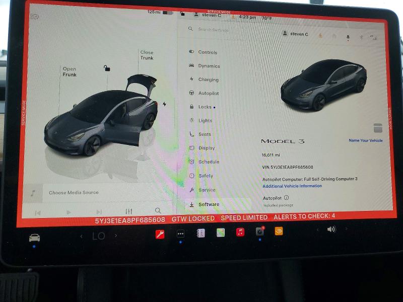 Aukcja sprzedaży 2023 Tesla Model 3, vin: 5YJ3E1EA8PF685608, numer aukcji: 48194516