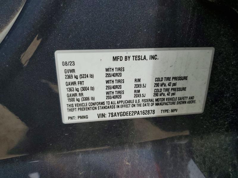 Aukcja sprzedaży 2023 Tesla Model Y, vin: 7SAYGDEE2PA162878, numer aukcji: 49625746