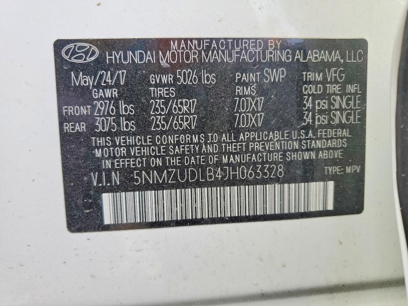 Продаж на аукціоні авто 2018 Hyundai Santa Fe Sport, vin: 5NMZUDLB4JH063328, номер лоту: 49101366