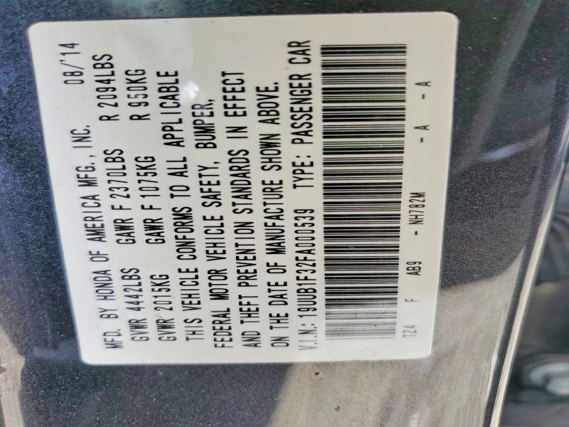 Продаж на аукціоні авто 2015 Acura Tlx, vin: 19UUB1F32FA000539, номер лоту: 49503446