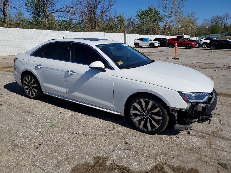 2021 Audi A4 მანქანა იყიდება აუქციონზე, vin: WAUBBAF40MA078505, აუქციონის ნომერი: 47723486