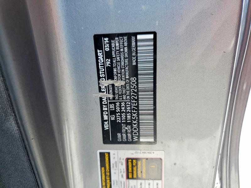 49682106 :رقم المزاد ، WDDKK5KF7EF272508 vin ، 2014 Mercedes-benz E مزاد بيع