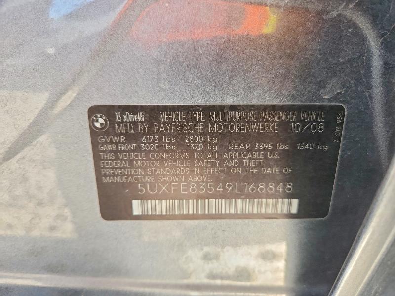 Продажа на аукционе авто 2009 Bmw X5, vin: 5UXFE83549L168848, номер лота: 50612416