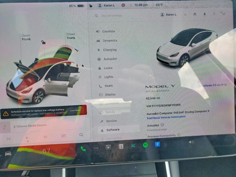 Aukcja sprzedaży 2021 Tesla Model Y, vin: 5YJYGDED6MF113959, numer aukcji: 51607986