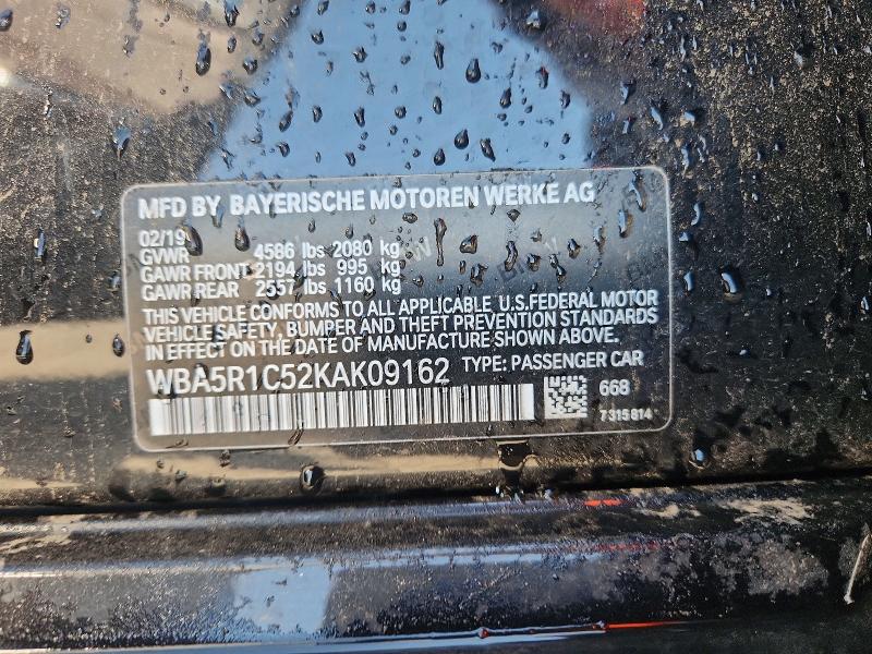 Aukcja sprzedaży 2019 Bmw 330i, vin: WBA5R1C52KAK09162, numer aukcji: 48498806