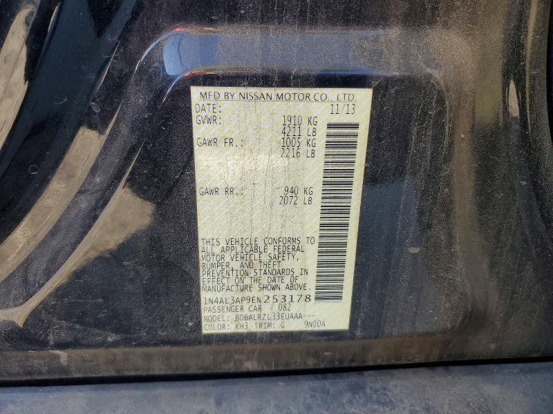 49676816 :رقم المزاد ، 1N4AL3AP9EN253178 vin ، 2014 Nissan Altima مزاد بيع