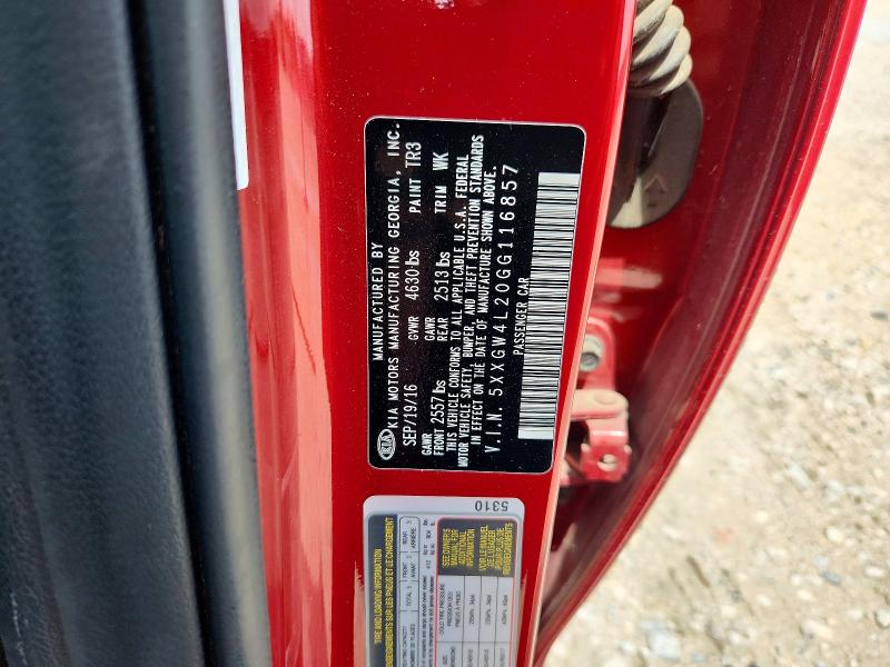 Aukcja sprzedaży 2016 Kia Optima, vin: 5XXGW4L20GG116857, numer aukcji: 49549076