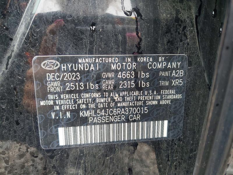 Продажа на аукционе авто 2024 Hyundai Sonata, vin: KMHL54JC6RA370015, номер лота: 51837256