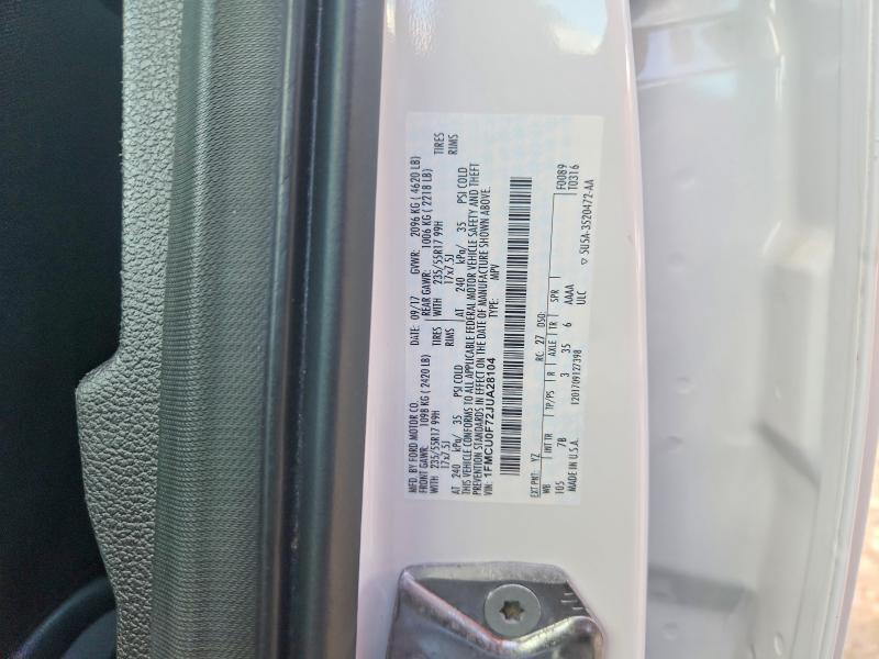Продажа на аукционе авто 2018 Ford Escape, vin: 1FMCU0F72JUA28104, номер лота: 50101506