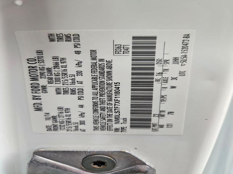 Aukcja sprzedaży 2015 Ford Transit Connect, vin: NM0LS7F7XF1180415, numer aukcji: 51188306