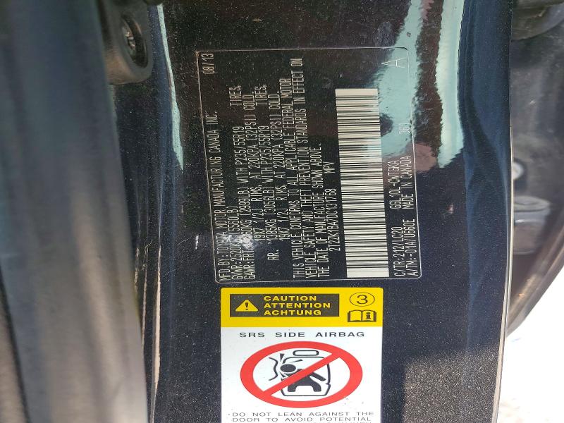 51786236 :رقم المزاد ، 2T2ZK1BA7DC131768 vin ، 2013 Lexus Rx مزاد بيع