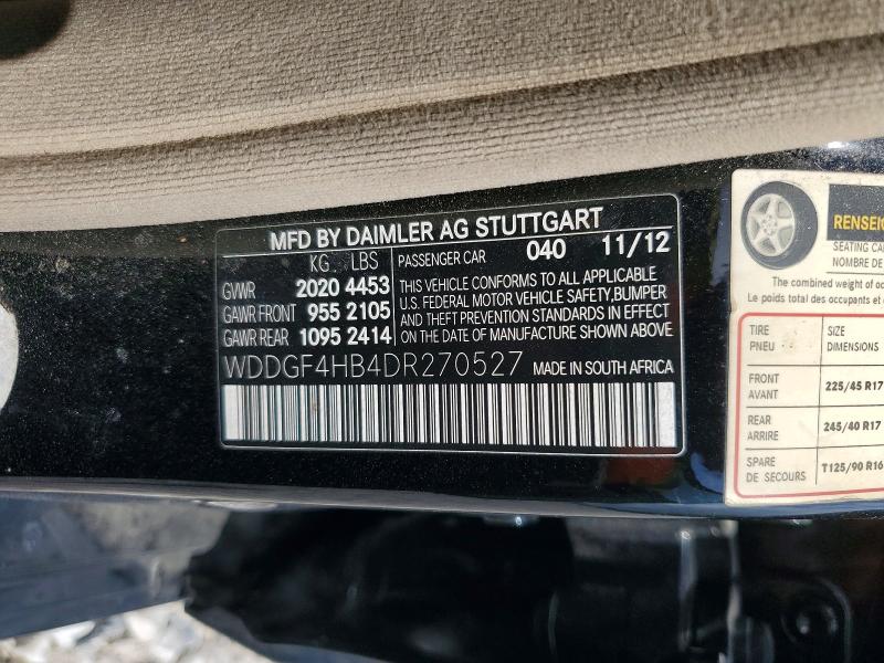 Продажа на аукционе авто 2013 Mercedes-benz C, vin: WDDGF4HB4DR270527, номер лота: 50296846
