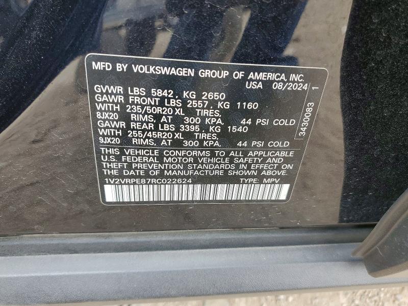 Продажа на аукционе авто 2024 Volkswagen Id.4, vin: 1V2VRPE87RC022624, номер лота: 49206716