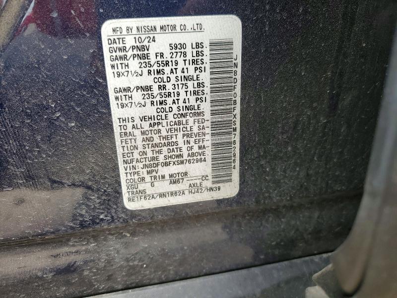 Aukcja sprzedaży 2025 Nissan Ariya, vin: JN8DF0BFXSM762964, numer aukcji: 49551966
