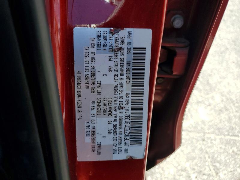 Aukcja sprzedaży 2014 Mazda Mazda2, vin: JM1DE1KZ7E0181092, numer aukcji: 50269206