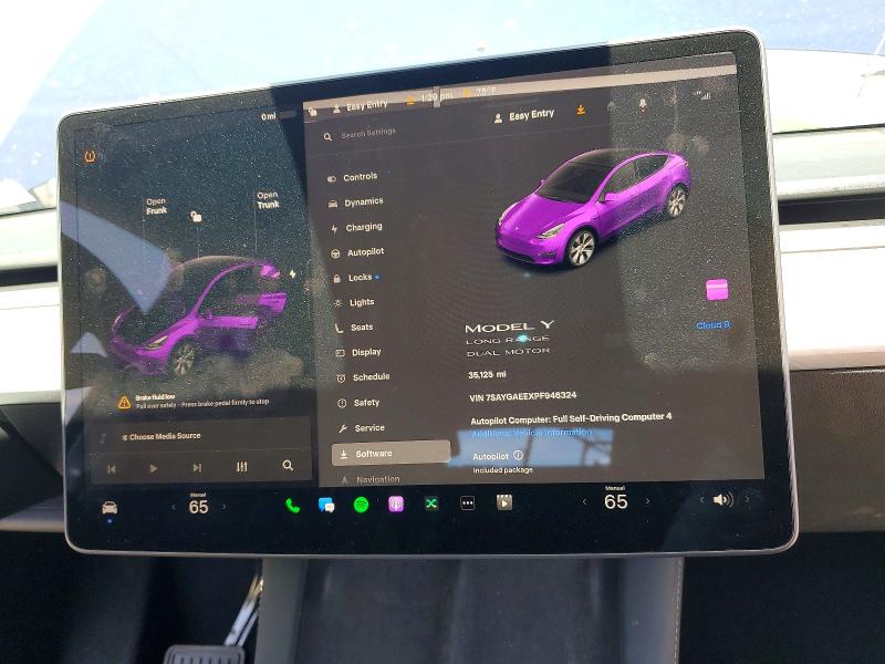 Продажа на аукционе авто 2023 Tesla Model Y, vin: 7SAYGAEEXPF946324, номер лота: 50283126