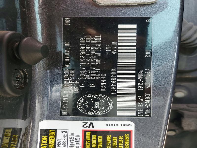 51147036 :رقم المزاد ، 4T3BK11A89U010414 vin ، 2009 Toyota Venza مزاد بيع