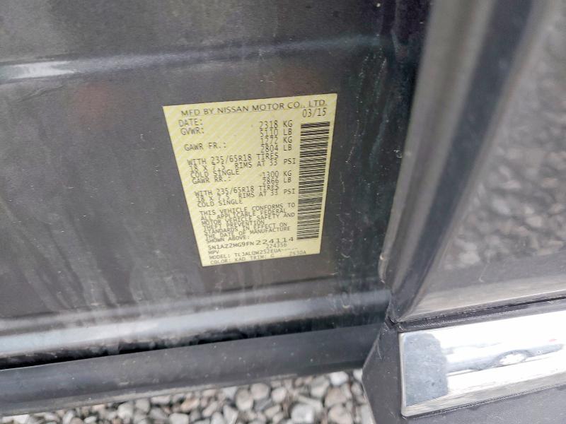 Aukcja sprzedaży 2015 Nissan Murano, vin: 5N1AZ2MG9FN224114, numer aukcji: 51465366