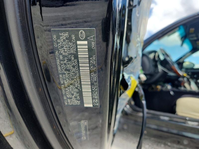 51073716 :رقم المزاد ، JTHFN48Y969005388 vin ، 2006 Lexus Sc مزاد بيع