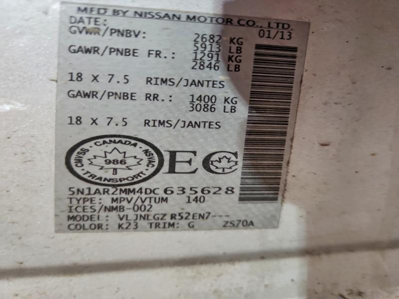 Продаж на аукціоні авто 2013 Nissan Pathfinder, vin: 5N1AR2MM4DC635628, номер лоту: 48650916