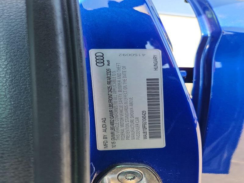49679406 :رقم المزاد ، WAUB1GFF5G1045429 vin ، 2016 Audi S3 مزاد بيع