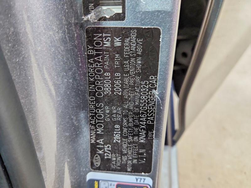 Aukcja sprzedaży 2016 Kia Forte, vin: KNAFX4A67G5580325, numer aukcji: 51512026