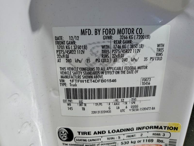Aukcja sprzedaży 2013 Ford F150, vin: 1FTFW1ET4DFB01546, numer aukcji: 49480686