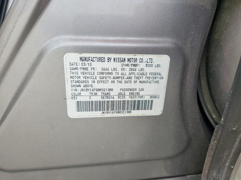 Продаж на аукціоні авто 2011 Infiniti M37, vin: JN1BY1AP9BM321388, номер лоту: 51533026