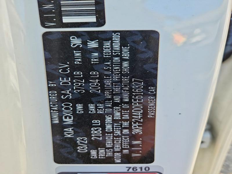 Продажа на аукционе авто 2023 Kia Forte, vin: 3KPF24AD0PE616327, номер лота: 48576476