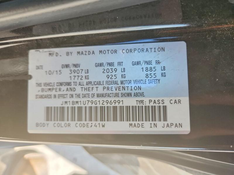 Продажа на аукционе авто 2016 Mazda 3, vin: JM1BM1U79G1296991, номер лота: 50115746