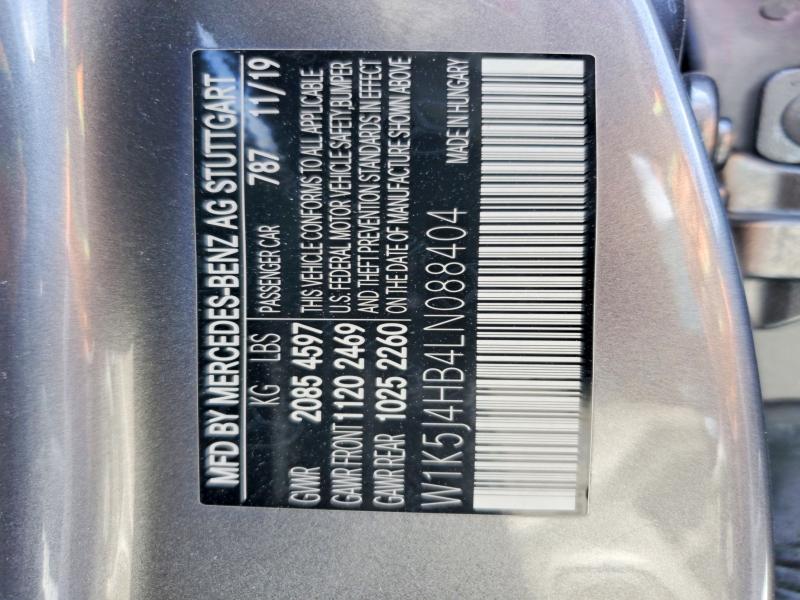 Aukcja sprzedaży 2020 Mercedes-benz Cla, vin: W1K5J4HB4LN088404, numer aukcji: 50493726