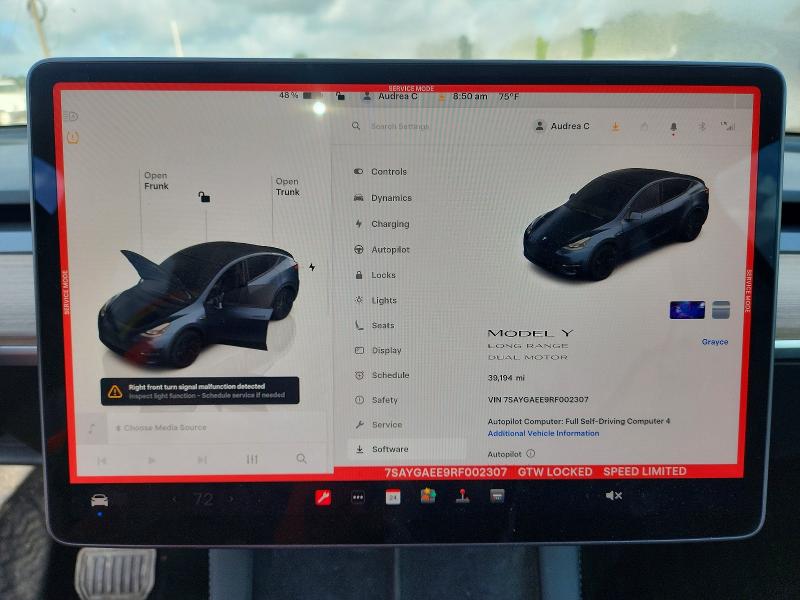 Продаж на аукціоні авто 2024 Tesla Model Y, vin: 7SAYGAEE9RF002307, номер лоту: 50993126