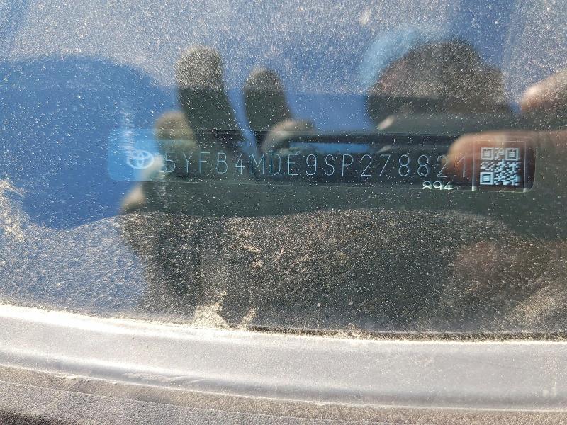 50943896 :رقم المزاد ، 5YFB4MDE9SP278821 vin ، 2025 Toyota Corolla مزاد بيع